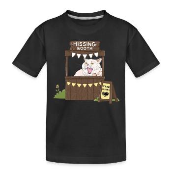 Free Hisses - Hissing Booth - Kids' Premium Organic T-Shirt - black - Front