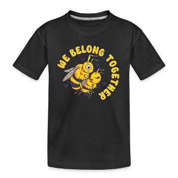 Apiculture Apiculteurs Rucher d’abeilles mellifères - T-shirt bio Premium Enfant - noir - Devant