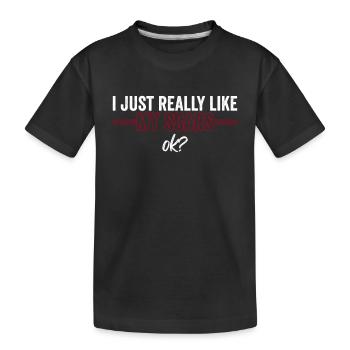 Herztransplantation Herzinfarkt Herz OP - Kids' Premium Organic T-Shirt - black - Front