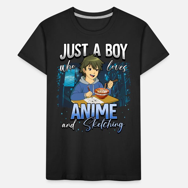 Anime Otaku Weeb Kids' Premium Organic T-Shirt