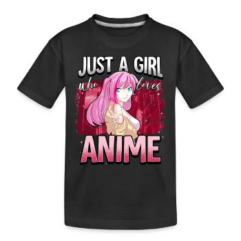 Anime Otaku Weeb - Kids' Premium Organic T-Shirt - black - Front