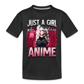 Anime Otaku Weeb - Kids' Premium Organic T-Shirt - black - Front