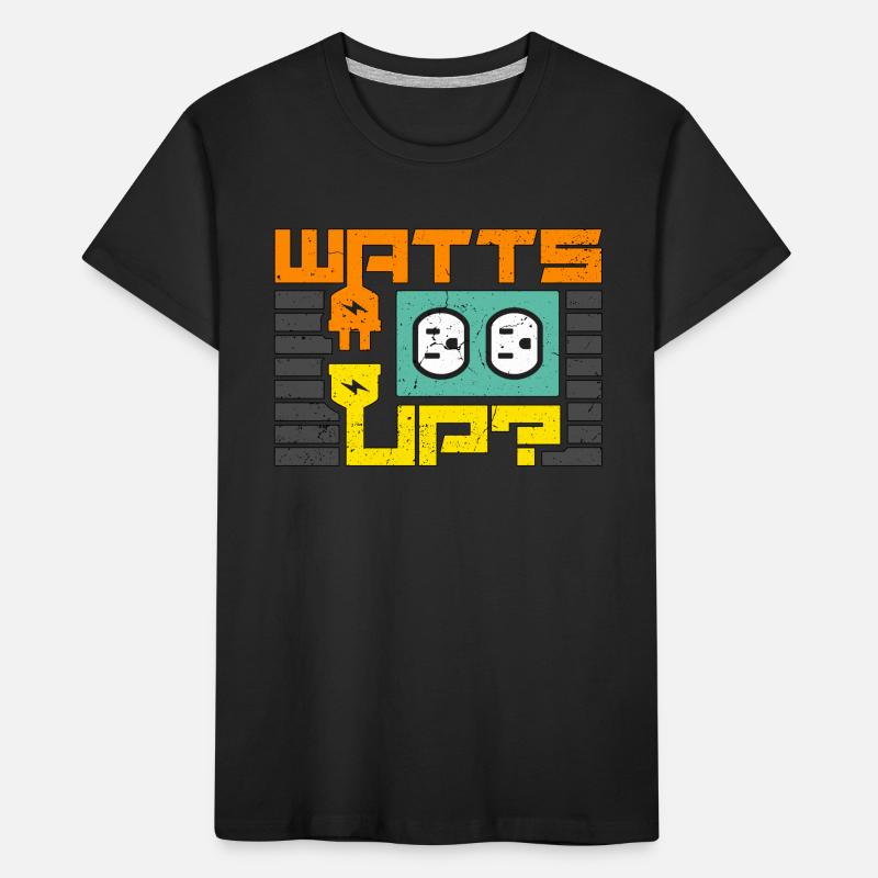 Electrical Engineering Watts Up Lineman Engineer Kids' Premium Organic T-Shirt