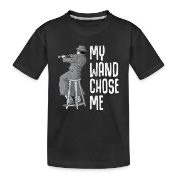 Klarinette Player Orchestra Musiker - Kinder Premium Bio T-Shirt - Schwarz - Vorne