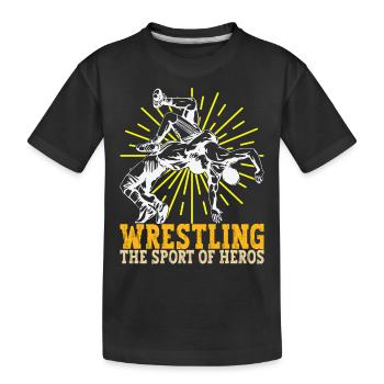 Lutte Lutteurs Lutteurs - T-shirt bio Premium Enfant - noir - Devant