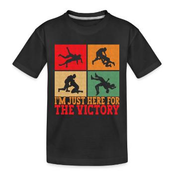 Lutte Lutteurs Lutteurs - T-shirt bio Premium Enfant - noir - Devant