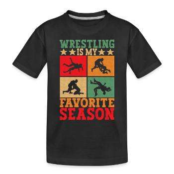 Lutte Lutteurs Lutteurs - T-shirt bio Premium Enfant - noir - Devant