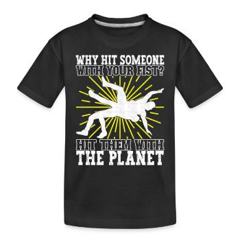 Lutte Lutteurs Lutteurs - T-shirt bio Premium Enfant - noir - Devant