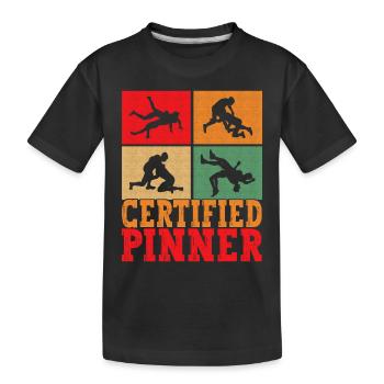 Lutte Lutteurs Lutteurs - T-shirt bio Premium Enfant - noir - Devant