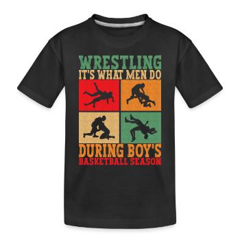 Lutte Lutteurs Lutteurs - T-shirt bio Premium Enfant - noir - Devant