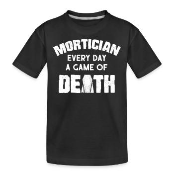 Gardiens de cadavres, pompes funèbres, salons funéraires - T-shirt bio Premium Enfant - noir - Devant