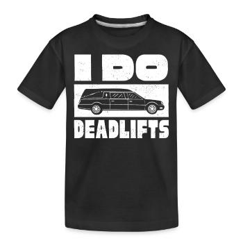 Gardiens de cadavres, pompes funèbres, salons funéraires - T-shirt bio Premium Enfant - noir - Devant