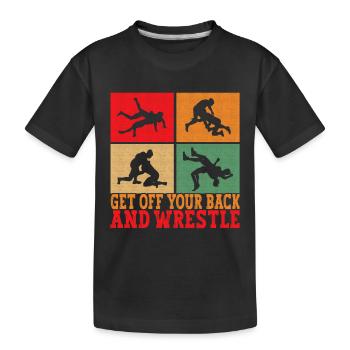 Lutte Lutteurs Lutteurs - T-shirt bio Premium Enfant - noir - Devant