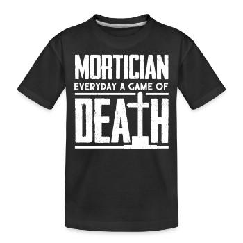 Gardiens de cadavres, pompes funèbres, salons funéraires - T-shirt bio Premium Enfant - noir - Devant