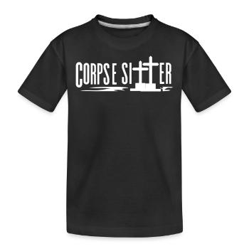 Gardiens de cadavres, pompes funèbres, salons funéraires - T-shirt bio Premium Enfant - noir - Devant