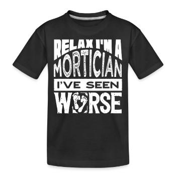 Gardiens de cadavres, pompes funèbres, salons funéraires - T-shirt bio Premium Enfant - noir - Devant