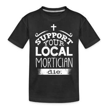 Gardiens de cadavres, pompes funèbres, salons funéraires - T-shirt bio Premium Enfant - noir - Devant