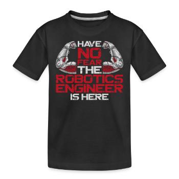 Ingénieur en robotique robotique n’ont pas - T-shirt bio Premium Enfant - noir - Devant