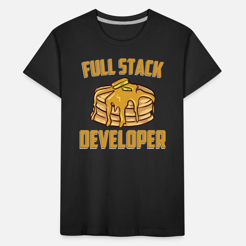 Full Stack Entwickler - Computer Coding Programmierer Kinder Premium Bio T-Shirt