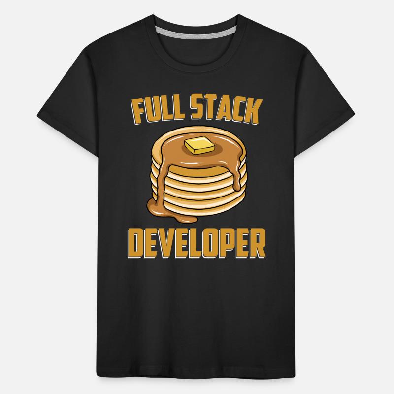 Full Stack Entwickler - Computer Coder Programmierer Kinder Premium Bio T-Shirt
