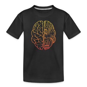 Programmierer HTML - Entwickler Programmierung Brain Cool - Kinder Premium Bio T-Shirt - Schwarz - Vorne