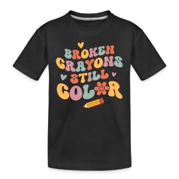 Psychische Gesundheit Mental Health - Kinder Premium Bio T-Shirt - Schwarz - Vorne