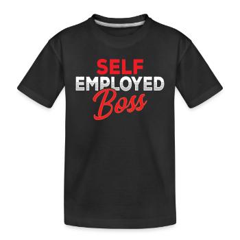 Patron indépendant Indépendant Freelance - T-shirt bio Premium Enfant - noir - Devant