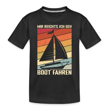 Norddeutschland Flensburger Heimat Lieblingsstadt - Kinder Premium Bio T-Shirt - Schwarz - Vorne
