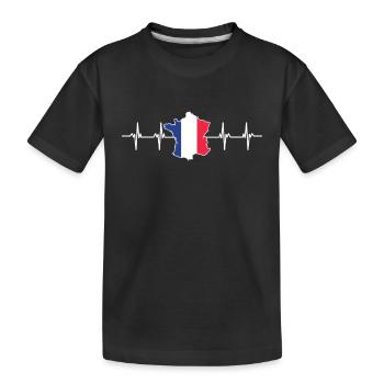 Fraternité Liberte Egalite Français Révolution - T-shirt bio Premium Enfant - noir - Devant
