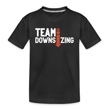 Abnehmen Gewichtsverlust Operation - Kinder Premium Bio T-Shirt - Schwarz - Vorne