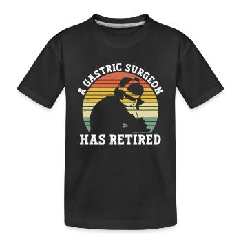 Magenchirurg Im Ruhestand Und Bariatrische - Kinder Premium Bio T-Shirt - Schwarz - Vorne