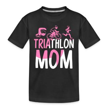 Triathlon Mama Triathlete Triathlon Triathlete - Kids' Premium Organic T-Shirt - black - Front