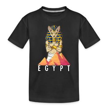 Égypte Sphynx Pharaon - T-shirt bio Premium Enfant - noir - Devant