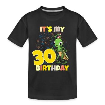 C’est ma sauterelle de 30 ans - T-shirt bio Premium Enfant - noir - Devant