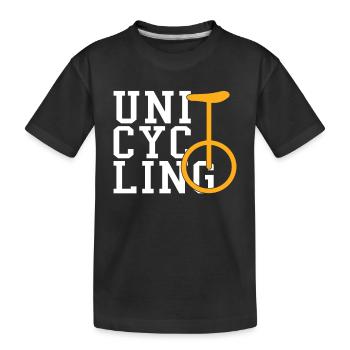 Monocycle - T-shirt bio Premium Enfant - noir - Devant