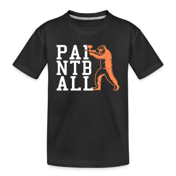 Paintball - Kinder Premium Bio T-Shirt - Schwarz - Vorne