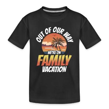 À l’écart Nous sommes en famille de vacances en famille - T-shirt bio Premium Enfant - noir - Devant