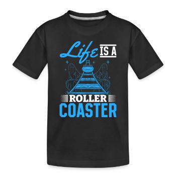 Life Is A Roller Coaster Roller Coaster Park Gift - T-shirt bio Premium Enfant - noir - Devant