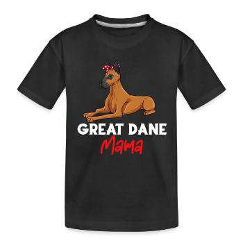 Dogue allemand - T-shirt bio Premium Enfant - noir - Devant