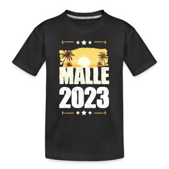 Malle 2023 - Kids' Premium Organic T-Shirt - black - Front