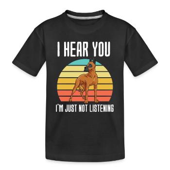 Dogue allemand - T-shirt bio Premium Enfant - noir - Devant