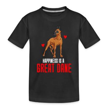 Dogue allemand - T-shirt bio Premium Enfant - noir - Devant