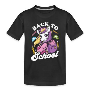 Back to School Back to School Back to School Teachers - Kids' Premium Organic T-Shirt - black - Front