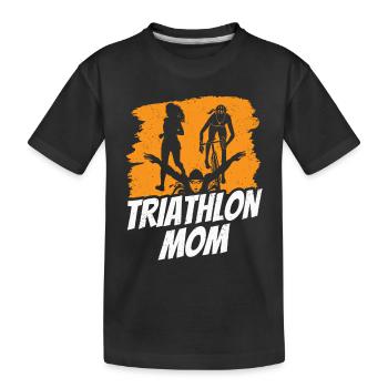 Triathlon Mama Triathlons Triathlete Triathlete - Kids' Premium Organic T-Shirt - black - Front