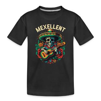 Mexellent Mexican Life Mexico Pride Country - Kids' Premium Organic T-Shirt - black - Front