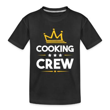 Équipe de cuisson - T-shirt bio Premium Enfant - noir - Devant