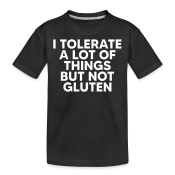 Allergie au gluten, sans gluten - T-shirt bio Premium Enfant - noir - Devant