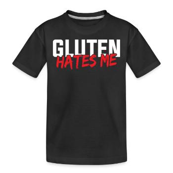 Allergie au gluten, sans gluten - T-shirt bio Premium Enfant - noir - Devant