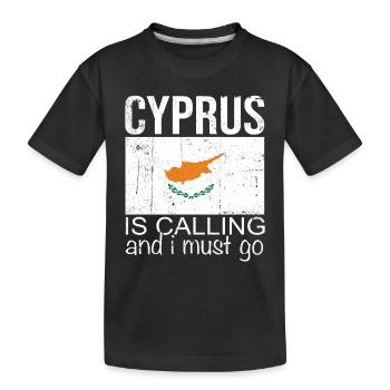 Chypre Dicton - T-shirt bio Premium Enfant - noir - Devant