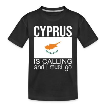 Chypre Dicton - T-shirt bio Premium Enfant - noir - Devant